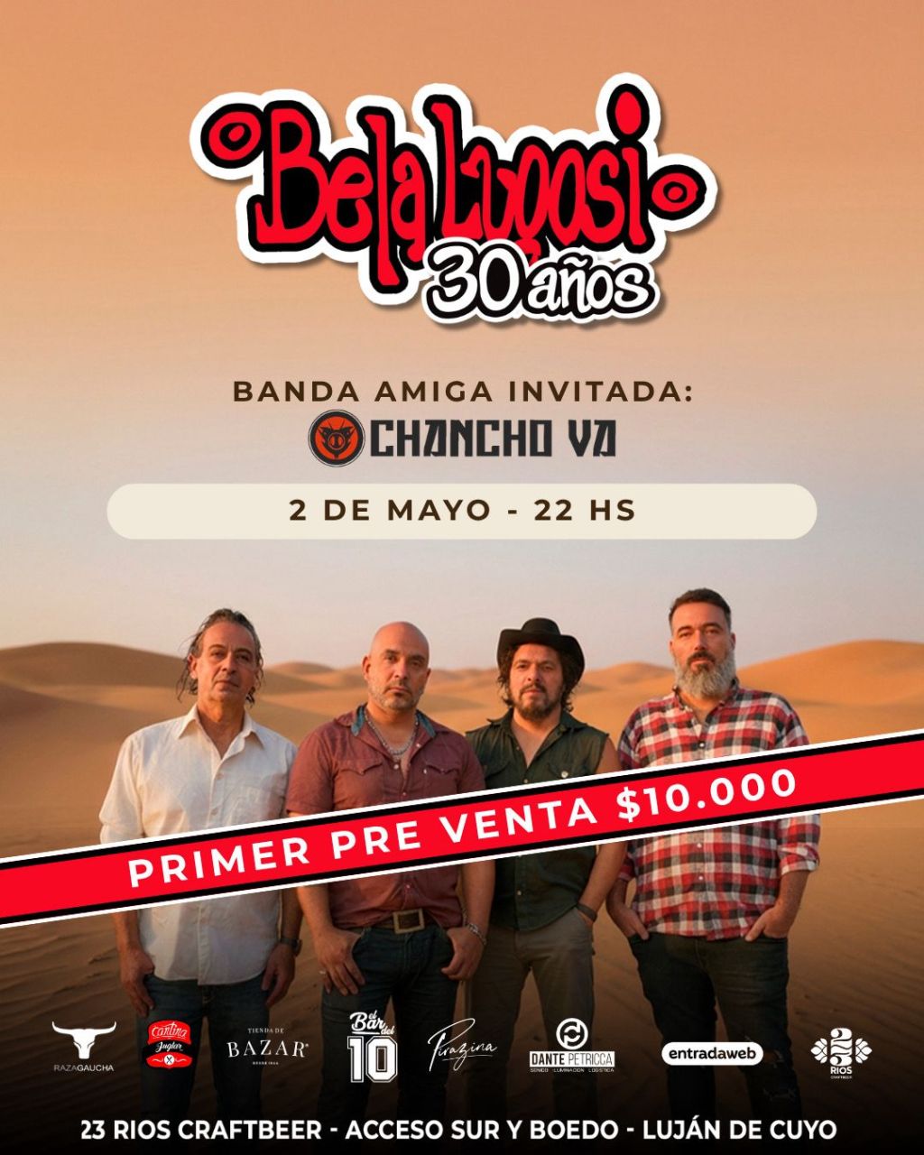 Bela Lugosi celebra 30 años con un show especial en 23&nbsp;Ríos