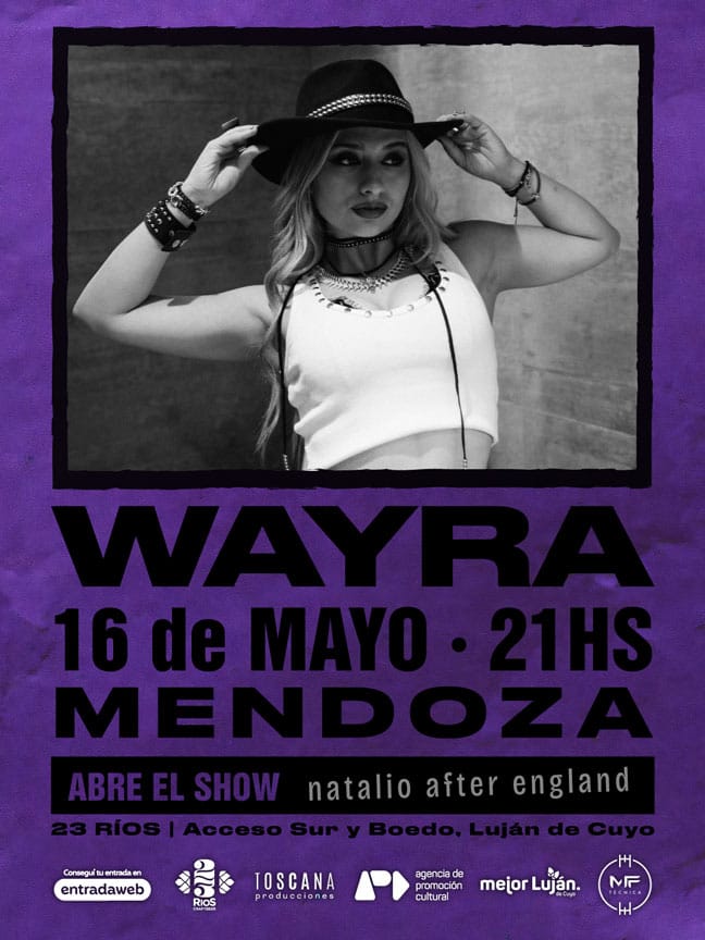 Wayra Iglesias en Mendoza: una noche de rock, carácter y una voz que pisa&nbsp;fuerte